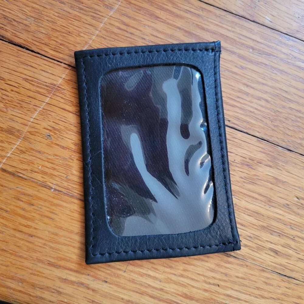Vintage Wilsons Black Leather Business Portfolio Organizer Planner Binder Strap‎